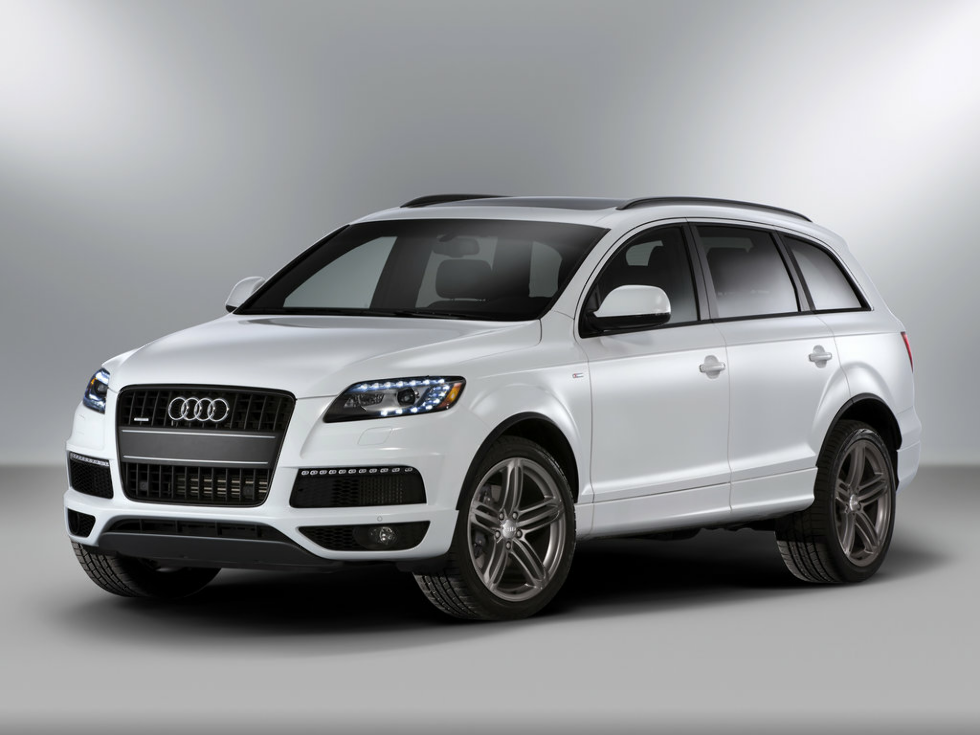 Коврики ЭВА "EVA ромб" для Audi RS Q7 (suv / 8U) 2013 - 2015, черные, 5шт.