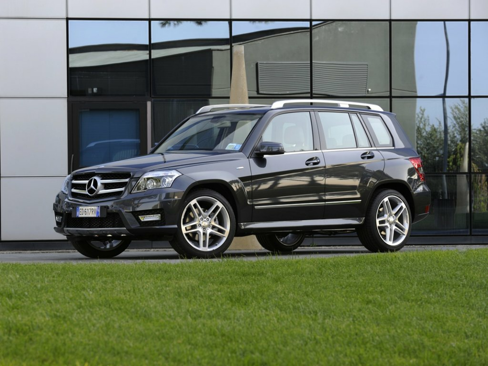 Коврики текстильные "Классик" для Mercedes-Benz GLK-Class (suv / X204) 2008 - 2012, темно-серые, 4шт.